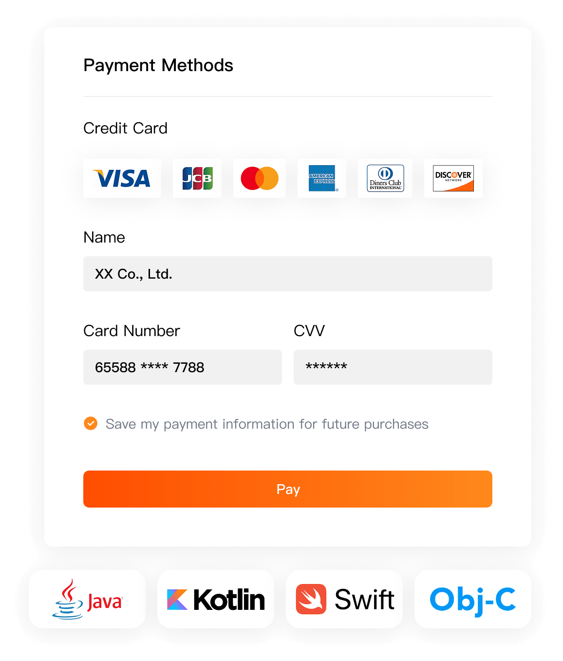 Global acquiring integration options
