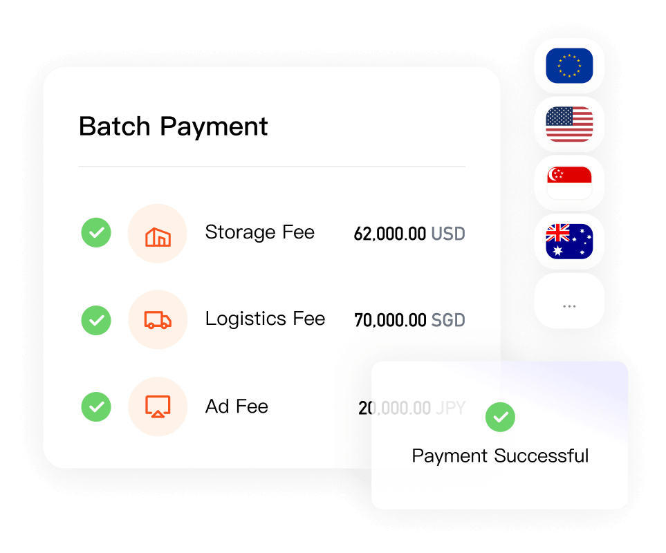 Global batch payouts